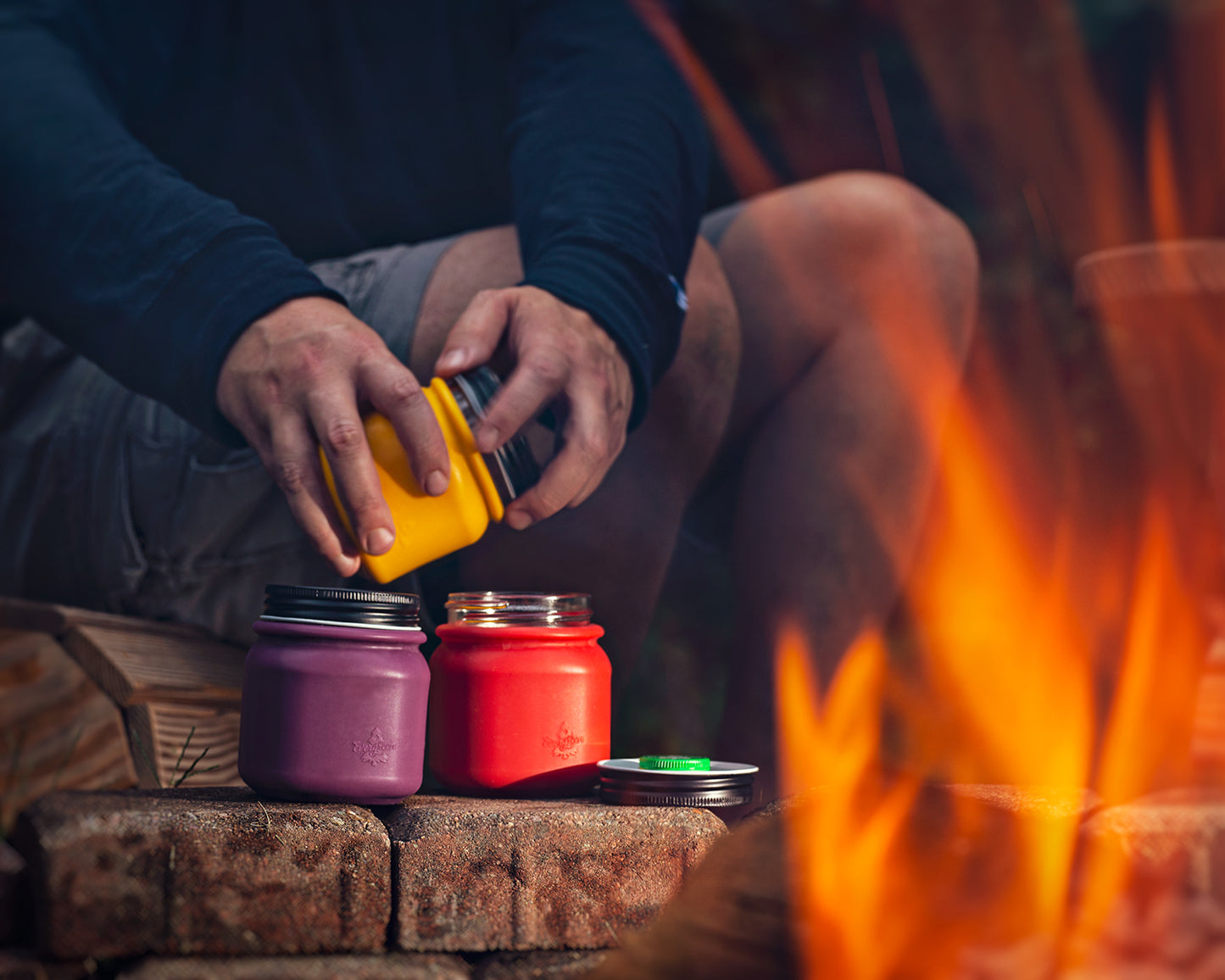 Opening an Evergreen Storage Solution by the campfire