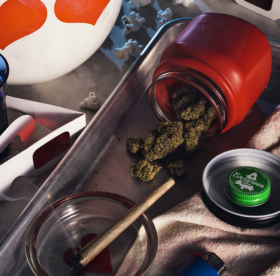 Evergreen Storage Solution with buds and blunt