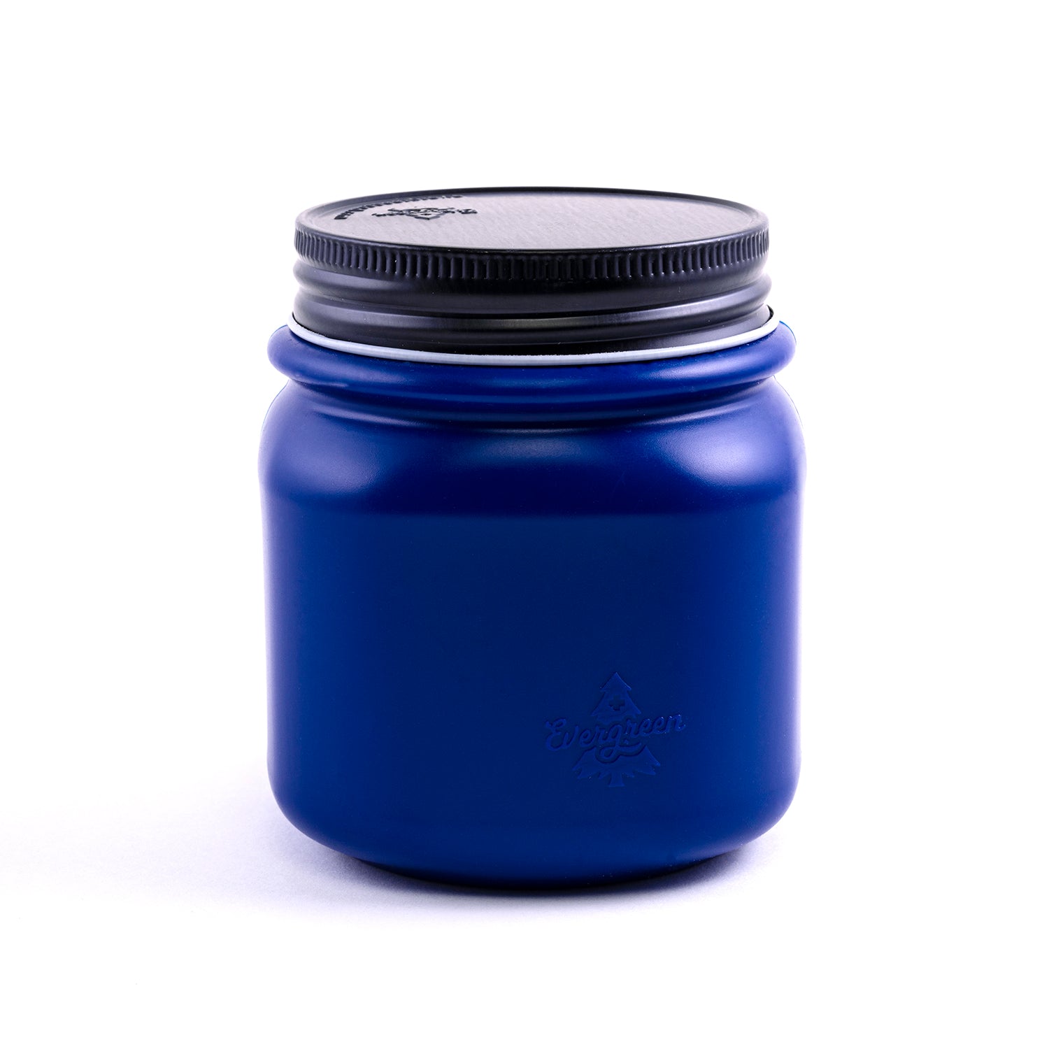 Evergreen jar cobalt blue